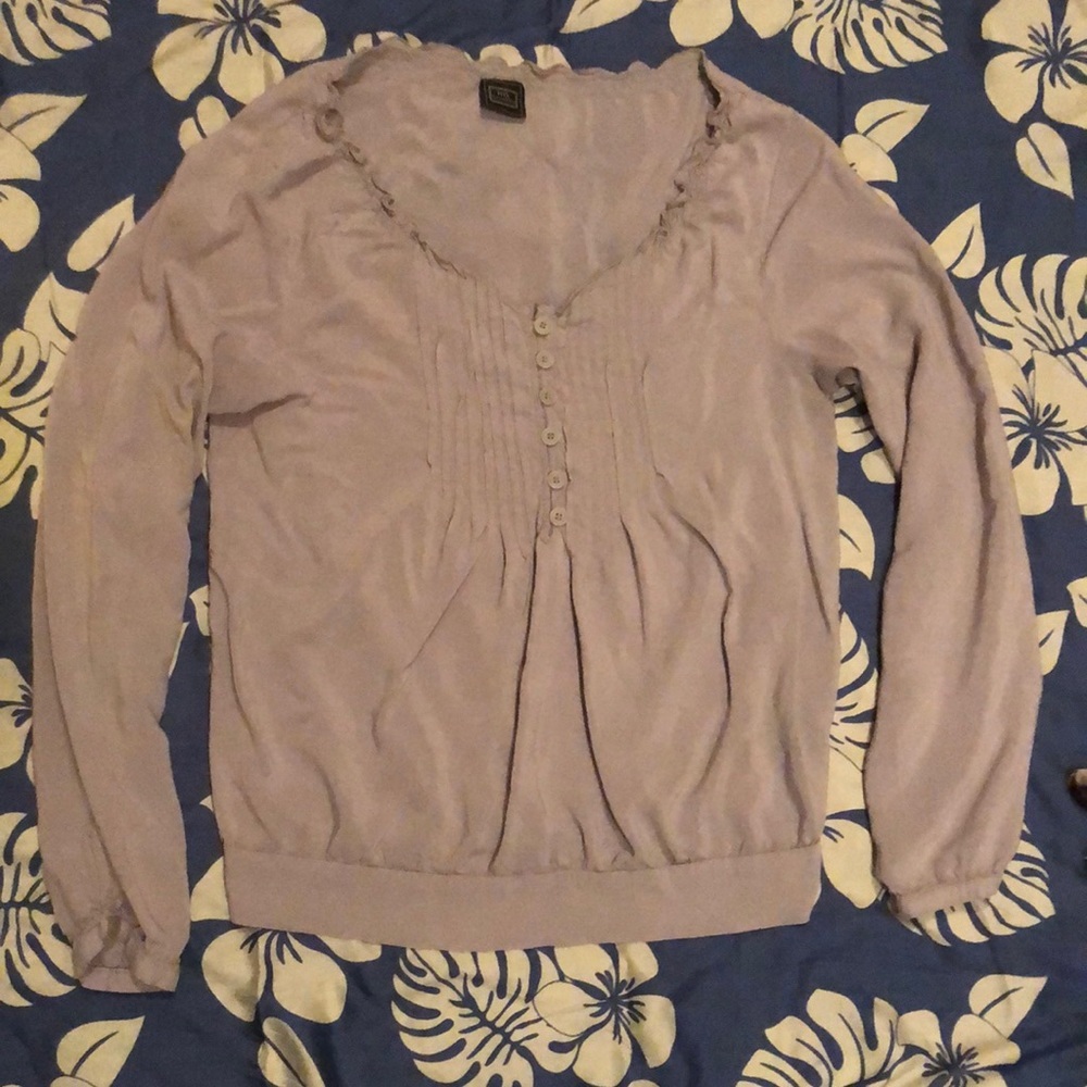 3 For $25 Romantic  Grey Blue Peasant Top
